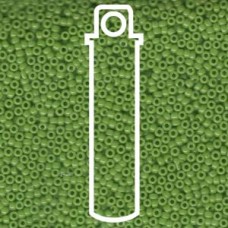 15/0 Round Miyuki Opaque Pea Green-apx 8.2gm (411)