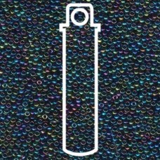 15/0 Round Miyuki Medium Blue Iris-apx 8.2gm (455)