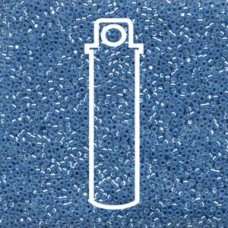 15/0 Miyuki Dyed Aqua S/l Alabaster-appr 8.2gm Tb (573)