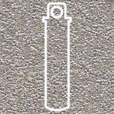 15/0 Bright Sterling Plated- Aprx 8.2gm Tube (961)