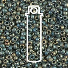 6/0 Seed Bead Matte Met Patina Iris 20gm/tb