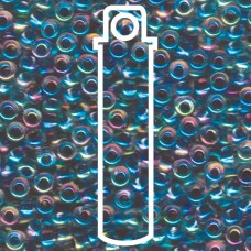 Variegated Blu Lined Crystl Ab Miyuki Appx 20gm Tube (283)