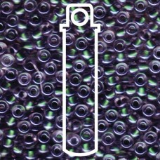 Magic Smoke Patina Lined Crystal Miyuki Appx 20gm Tube (3204)