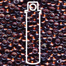 Magic Copper Plum Lined Crystal Miyuki Appx 20gm Tube (3206)