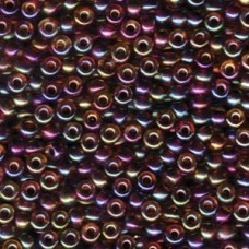 Root Beer Lined Lt Topaz Ab Miyuki 6/0 100 Gram Bag (357)