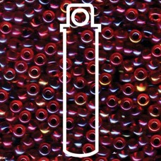 Garnet Lined Ruby Ab Miyuki Appx 20gm Tube (367)