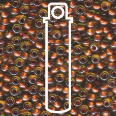 Pearlized Peridot/copper Miyuki Appx 20gm Tube (3805)