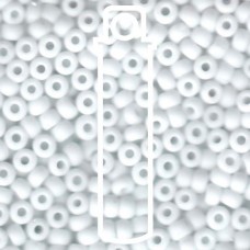 Matte Opaque White Miyuki Appx 20gm Tube (402F)