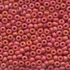 6/0 Miyuki Matte Op Vermillion Red Ab-250 Gm (407FR)