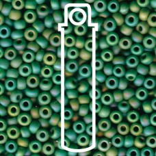 Matte Op Green Ab Miyuki Appx 20gm Tube (411FR)