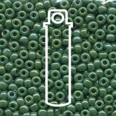 6/0 Miyuki Op Green Ab Appr 20gm Tube (411R)