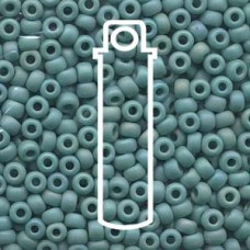 6/0 Miyuki Op Turquoise Grn Ab Matte-appr 20gm Tb (412FR)