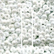 6/0 Seed Bead White Pearl Ceylon 20gm/tb