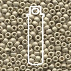 6/0 Miyuki Duracoat Matte Galv Silver-appr 20gm Tb (4201F)