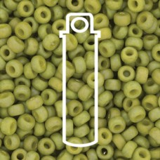 6/0 Round Frost Op Glaze Rnbw Olive Aprx 20gm/tb