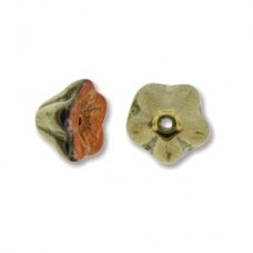 Flower 6x8mm California Gold Rush 20 Bds/st 6st/bg