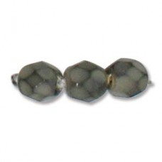 Fire Polish 4mm Snake Sand 38 Bds/st- 6st/bg