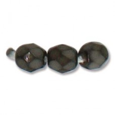 Fire Polish 4mm Snake Mushroom 38 Bds/st- 6st/bg