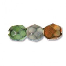 Fire Polish 4mm Snake Earthy Mix 38 Bds/st- 6st/bg