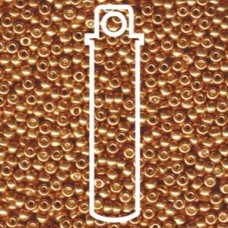 8/0 Galvanized Yellow Gold Miyuki Apprx 22gm Tube (1053)