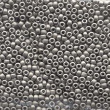 8/0 Miyuki Matte (db 38) Palladium Plated-50 Gm (194F)