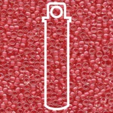 8/0 Coral Lined Crystal Miyuki Apprx 22gm Tube (204)