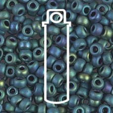8/0 Seed Bead Matte Metallic Blue Green 22gm/tb