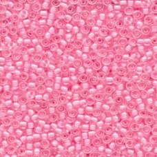 8/0 Pink Lined Crystal Miyuki 125 Gram Bag (207)