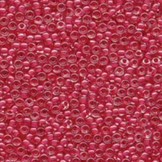 8/0 Carnation Pink Lined Crystal Miyuki 125 Gram Bag (208)