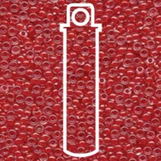 8/0 Dk Coral Lined Crystal Miyuki Apprx 22gm Tube (226)
