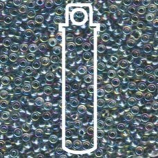 8/0 Seafoam Lined Crystal Ab Miyuki Apprx 22gm Tube (263)