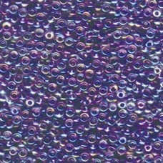 8/0 Amethyst Lined Crystal Ab Miyuki 125 Gram Bag (274)