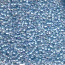 8/0 Aqua Lined Crystal Ab Miyuki 125 Gram Bag (278)