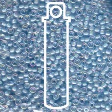 8/0 Aqua Lined Crystal Ab Miyuki Apprx 22gm Tube (278)