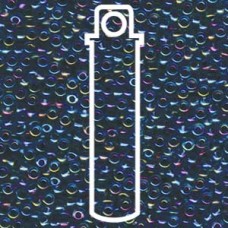 8/0 Blue Lined Aqua Ab Miyuki Apprx 22gm Tube (339)