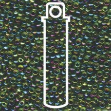 8/0 Green Lined Chartreuse Ab Miyuki Apprx 22gm Tube (341)