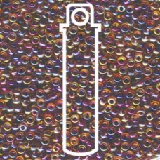 8/0 Berry Lined Lt Topaz Ab Miyuki Apprx 22gm Tube (342)