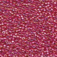 8/0 Hot Pink Lined Crystal Ab Miyuki 250 Gram Bag (355)