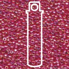 8/0 Hot Pink Lined Crystal Ab Miyuki Apprx 22gm Tube (355)