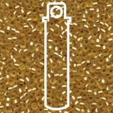 8/0 Matte S/l Gold Miyuki Apprx 22gm Tube (3F)