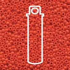 8/0 Miyuki Matte Op Red Vermillion Ab-app 22gm Tb (407)