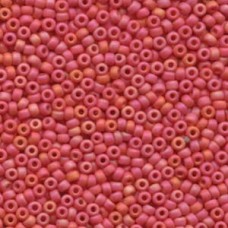 8/0 Matte Op Vermillion Red Ab Miyuki 250 Gram Bag (407FR)