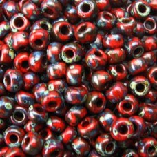 8/0 Round Picasso Opaque Red Garnet Matte-100 Gm/bg (4513)