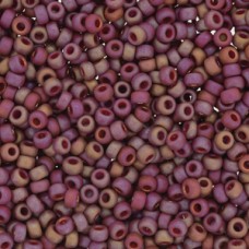 8/0 Round Frost Op Glaze Rnbw Dk Red 100gm/bg
