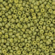8/0 Round Frost Op Glaze Rnbw Olive 100gm/bg