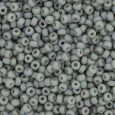 8/0 Round Frost Op Glaze Rnbw Cadet Gray 100gm/bg