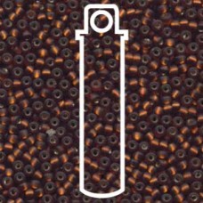 8/0 Matte S/l Dk Topaz Miyuki Apprx 22gm Tube (5F)
