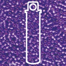 8/0 Dyed Violet S/l Alabaster Miyuki Apprx 22gm Tube (649)