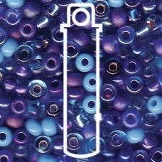 8/0 Seed Bd Mix Blue Tones- 22 Gm (MIX02)