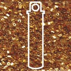 8/0 Cut 24kt Gold Plated Miyuki Apprx 20gm Tube (191)